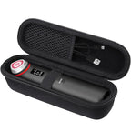 Hard Carrying Case for medicube Booster Pro 6-in-1 Real Glass Glow Beauty Massager, Shockproof EVA Storage Organizer with Mesh Pocket, Portable Travel Case, Black
