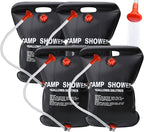 DkOvn Solar Shower Bag, 5 Gallons/20L Camping Shower Bag, Portable Shower Bag with Removable Hose and On-Off Switchable Shower Head for Camping Beach Swimming Outdoor Traveling