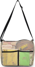 Mildbeer Gym Tote Bag, Mesh Bag Crossbody Satchel 12x6x12 for Gym Beach Ball Games Training Camping Hiking Clothes Storage