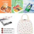 Bluboon Lunch Bag for Women Men Cute Lunch Tote Bags Reusable Insulated Lunch Box Large Capacity Reusable Insulated Cooler for Work Picnic or Travel