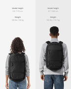 tomtoc Laptop Backpack 32L, Large Business Work Bag Fits 15.6-16 Inch Laptop, Water-Resistant Durable Computer Travel Backpack for Business Trip, Weekend Getaway