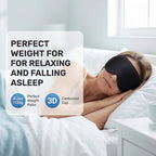Weighted Eye Mask for Sleeping 2 Pack: Gentle Pressure Blackout Sleep Mask with 3D Contoured Cups, Zero Eye Pressure Sleep Mask for Lash Extensions, Memory Foam Travel Mask, Black Purple