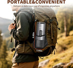 Portable Espresso Maker, 20Bar Rechargeable Wireless Stainless Steel, 3-in-1 for Nespresso & Ground Coffee, Self-Heating Travel Coffee Machine for Camping Office (Silvery