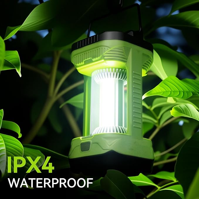 AlpsWolf Camping Lantern Rechargeable, 4000LM LED Lanterns for Power Outages, 4600mAh Super Bright Portabl Lantern & Lights for Emergency, Hurricane, Camping