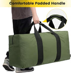 Vorspack Extra Large Duffle Bag for Travel - 100L Duffel Bag for Men Gear Bag for Storage Foldable Weekender Bag for Overnight Camping - Green