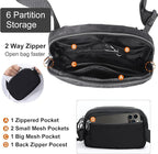 Mini Belt Bag for Women, RFID Small Fanny Pack, Womens Fashion Waist Packs with Extender Strap, Crossbody Bum Bags