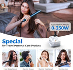 DOACE 220V to 110V Converter for European Travel - 6 in 1 350W Voltage Converter US to Europe, Power Converter Adapter Combo with PD Fast Chargers for Hair Straightener Shaver Toothbrush Laptop Phone