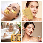 25 Pcs Mother's Day Gift, Honey & Almond Bath & Body Gift Set for Women, Hydrating Skin Care Kit, Spa Gift, Cosmetic Bag, Necklace, Anniversary, Christmas, Birthday, Valentines, Wife