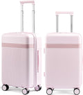 LOVEVOOK Hard Shell 24 Inch Carry On Luggage with Removable Lining,Large Capacity Carry On Suitcase with Wheels Lock,Lightweight Airline TSA Approved Checked Luggage for Men Women Travel Business Trip