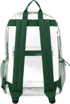 Trail maker Clear Backpack Heavy Duty with Padded Straps, Side Pockets for Kids, Boys, Girls, School, Stadium Approved Events