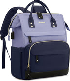 LOVEVOOK Laptop Backpack for Women, 15.6 Inch Work Business Backpacks Purse With Large Capacity, Waterproof Nurse Bag College Bookbag for School, Waterproof Casual Daypack for Travel