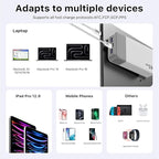 NOBIS Portable Charger, 20000mAh Power Bank, 45W Power Bank Fast Charging, Battery Pack with C to C Cable, Battery Bank with Digital Display for iPhone Android Laptop etc (White)