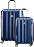 DELSEY PARIS Helium Aero Hardside Expandable Luggage with Spinner Wheels, Blue Cobalt, 2-Piece Set (21/24)