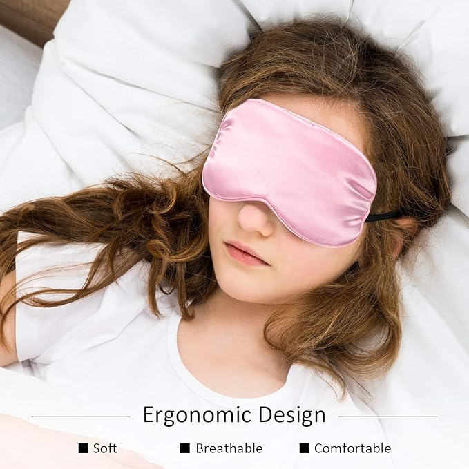 12 Pieces Silk Sleep Mask Pure Silk Sleep Eye Mask with Adjustable Strap Soft and Smooth Eye Cover for Sleeping Blocking Out Lights Men and Women(Assorted Colors)
