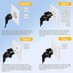 HYTED 1600W 220V to 110V Voltage Converter, Universal Power Plug Adapter Voltage Converter US to Europe International Travel, Power Any American Appliances in 220-250V, Plug & Play, No Limitations
