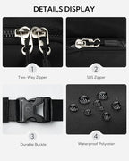 WATERFLY Waist Packs Fanny Pack: Small Fashion Belt Bag Casual Waist Bag for Women Men Hip Pack for Walking Hiking Everywhere