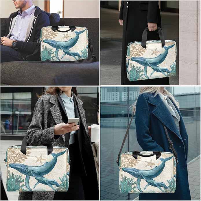 Cute Laptop Shoulder Bag for Women Men, Computer Laptop Bag Laptop Sleeve Case Laptop Satchel Briefcase Carrying Bag QA-1