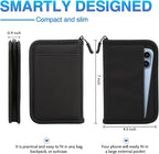 Passport Holder for Travel, Women Rfid Blocking Passport Wallet, Travel Essentials Premium Wallets, Waterproof Passport Holders Bag for Men Traveling, Travel Document Organizer Credit Cards Case