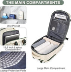 coofay Large Travel Backpack For Women Men Airline Approved Carry On Backpack Flight Approved Waterproof Sports Luggage Backpack Casual Daypack Hiking Backpack