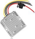 DC18V-60V to 12V Converter 20A 240W Golf Cart 24V 36V 48V Step Down to 12V Converter Voltage Regulator Reducer with Fuse Waterproofing Transformer for Golf Cart Club Car LED Lights