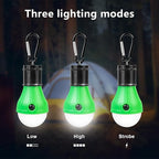 Jarxin Led Camping Lantern USB Rechargeable,Outdoor Tent Lights for Camping Hanging,Kids with Clip Hook Camping Flashlight (4 Packs Black)
