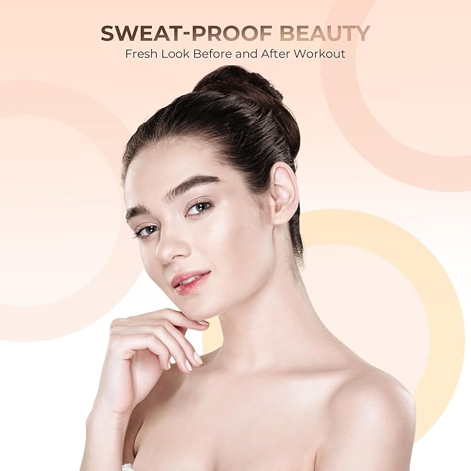 4pc (LIGHT) KIT w/KABUKI BRUSH Mineral Makeup Matte Loose Powder Foundation Concealer Blush Long Lasting Bare Face Cosmetics