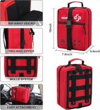 VRIEXSD 400 Piece Large First Aid Kit Premium Emergency Kits for Home, Office, Car, Outdoor, Hiking, Travel, Camping, Survival Medical First Aid Bag, Red