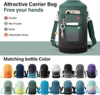 DYSANKY 1 Gallon Water Bottle Insulated | Thickened Stainless Steel Vacuum Metal Water Jug | Portable Sports Large for Gym and Hiking with Straw, Carrier Bag, Handle Strap | BPA-Free 128 oz