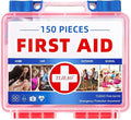 Mini First Aid Kit - 150 Pieces Emergency Medical Kit for Home, Car, Travel, Camping, Truck, Hiking, Sports, Office, Vehicle & Outdoor Emergencies