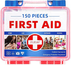 Mini First Aid Kit - 150 Pieces Emergency Medical Kit for Home, Car, Travel, Camping, Truck, Hiking, Sports, Office, Vehicle & Outdoor Emergencies