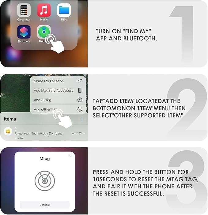 Mini GPS Tracker for Vehicles No Monthly Fee Magnetic GPS Tracker Full USA Coverage Hidden Car Locator Works with Apple Find My(iOS Only) with Magnetic Waterproof Case.