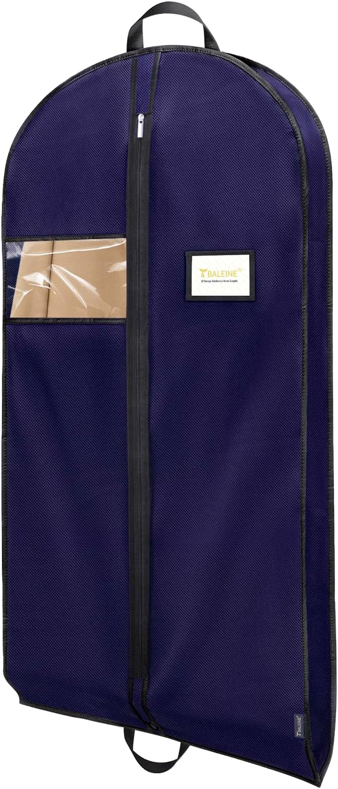 BALEINE 1PK Heavy Duty Garment Bag with Shoe Storage Travel Bag for Dresses, Suit, Coats Travel Essential (60", Blue)