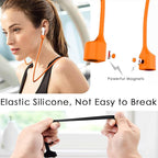 Mooyavia 1 Pack Ultra Strong Magnetic Straps, Soft Silicone Anti-Lost Neck Lanyard Compatible with Pro 3rd 2025, Orange