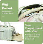 BLUBOON Duffle Bag Girls Kids Cute Gym Bag with Shoes Compartment & Wet Separation Waterproof Sports Overnight Travel Bag