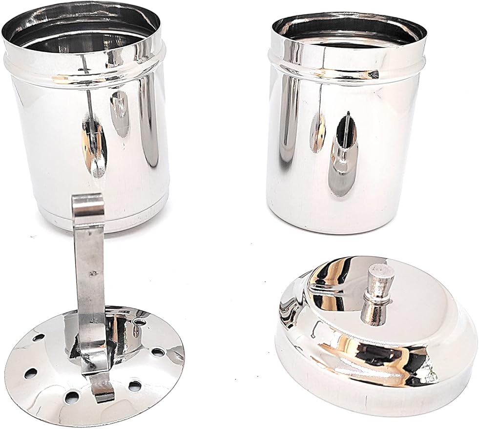 KERAM south indian coffee drip maker-permanent/reusable phin filter for 3-4 serving cup 6.6 Oz(200 ml) made of steel ss304 food grade camping/travelling small decoction dripper maker