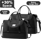 HYC00 Travel Duffel Bag,Carry-on Overnight Weekender Bags for Women,Sports Tote Gym Bag with Wet Pocket