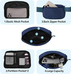 Fanny Pack Crossbody Bag for Women and Men, Belt Bag for Hiking Bum Bag with Adjustable Strap,Casual Cell Phone Pouch?Waist pack for Running Workout Sports Travel Blue