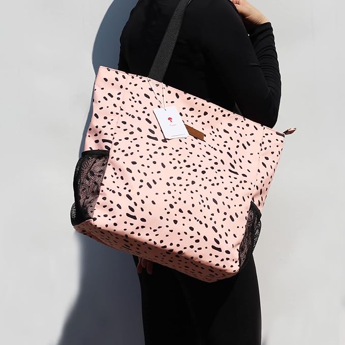 Original Floral Water Resistant Large Tote Bag Shoulder Bag for Gym Beach Travel Daily Bags Upgraded