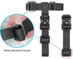 Vigorport Luggage Straps, Metal Luggage Connector Straps for Suitcases Add A Bag and Connect Your 2 Suitcases Together Adjustable Attachment Accessories Belts (0.75" Width Small Size)