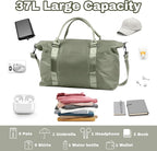 Weekender Duffel Bags for Women， Travel Totes Bag for Airplane Essentials, Overnight Bags for Women with Trolley Sleeve, Large Carry On Hospital Bag for Labor and Delivery, Sport, Gym