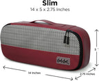 Slim Packing Cubes for Travel - 5pc Packing Cubes for Suitcases - Lightweight Luggage Organizer Bags (Non-Compression)