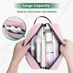 Carbrea Toiletry Bag for Women - Makeup bag Small Pouch for Toiletries, Cosmetics, Accessories, Gifts, Travel Organizer - Pink