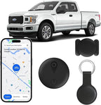 GPS Tracker for Vehicles, No Subscription or SIM Required, Hidden Vehicle Locator, Magnetic Waterproof, Accurate Tracking, 365-Day Battery Life, iOS Only (Black)
