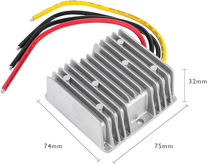 DC 24V Step Down to 12V 30A 360W Converter Waterproof Buck Converter Voltage Reducer Regulator Power Converter Transformer for Golf Cart Club Car