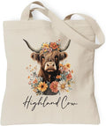 Aesthetic Canvas Tote Bag, Cute Reusable Bags for Women with Inner Pocket
