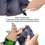 Inflatable Seat Cushion, Portable Air Seat Chair Cushions for Pressure Relief Breathable Waffle Square Seat Pad for Home Car Wheelchairs Office Chairs and Airplanes (1 Pack)