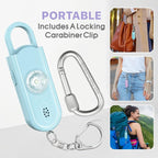 Safe Sound Personal Alarm, 2 Pack 130 dB Loud Siren Song Emergency Security Alarm Keychain with Strobe LED Light, Personal Sound Safety Siren for Women, Men, Children, Elderly