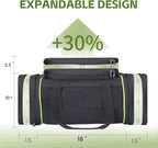 Black Expandable Pet Carrier for Cats/Dogs - Airline Approved, 2-Side & Height Extendable Design - Soft Sided Travel Bag(Black)