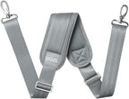 59 Inch Shoulder Straps, Soft with Ultra-Thick Fixed Shoulder Pad, Two Way Independently Adjustable Buckle Replacement Straps for Laptop Bag Messenger Bag Tool Bag Luggage,Gray