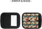 Funny Chicken (1) Pattern Luggage Handle Wraps 2 Pack for Suitcase, Handle Covers Suitcase Luggage Handle Wrap Luggage Tag Wraps Travel Accessories